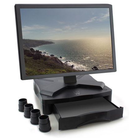 Ewent EW1280 soporte para monitor Negro Escritorio