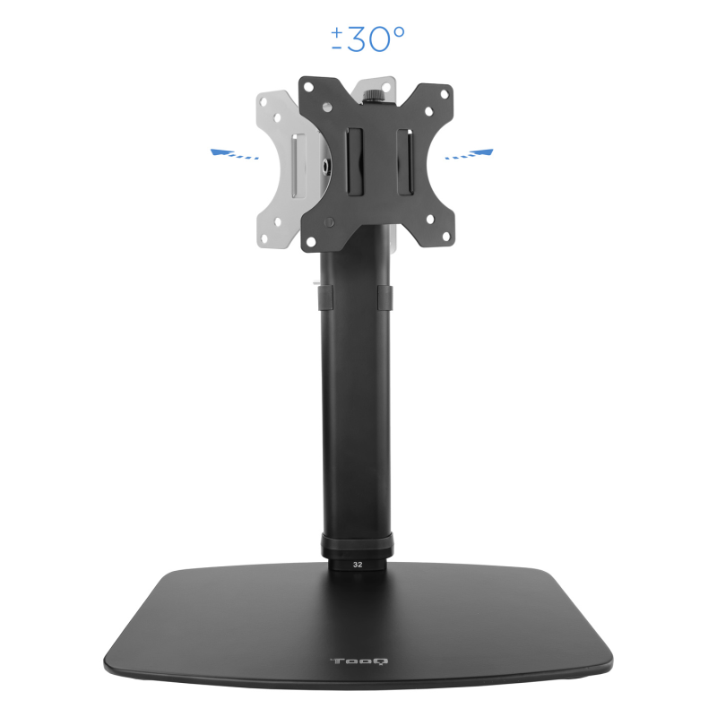 TooQ DB1127TN-B soporte para monitor 68,6 cm (27″) Escritorio Negro
