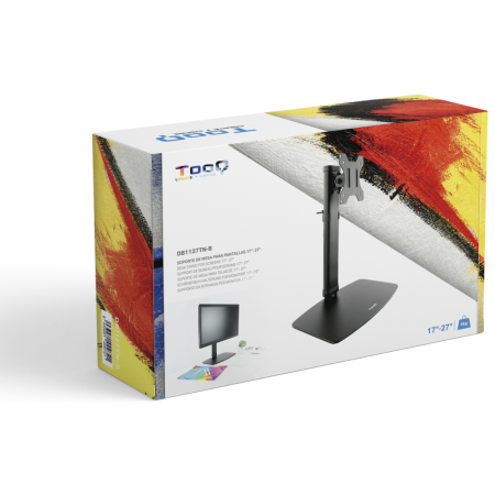 TooQ DB1127TN-B soporte para monitor 68,6 cm (27″) Escritorio Negro