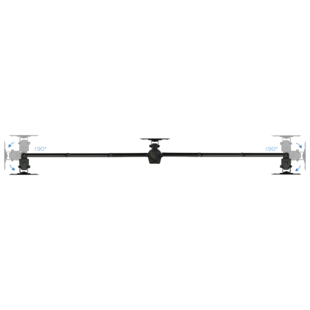 TooQ DB1327TN-B soporte para monitor 68,6 cm (27″) Negro Escritorio