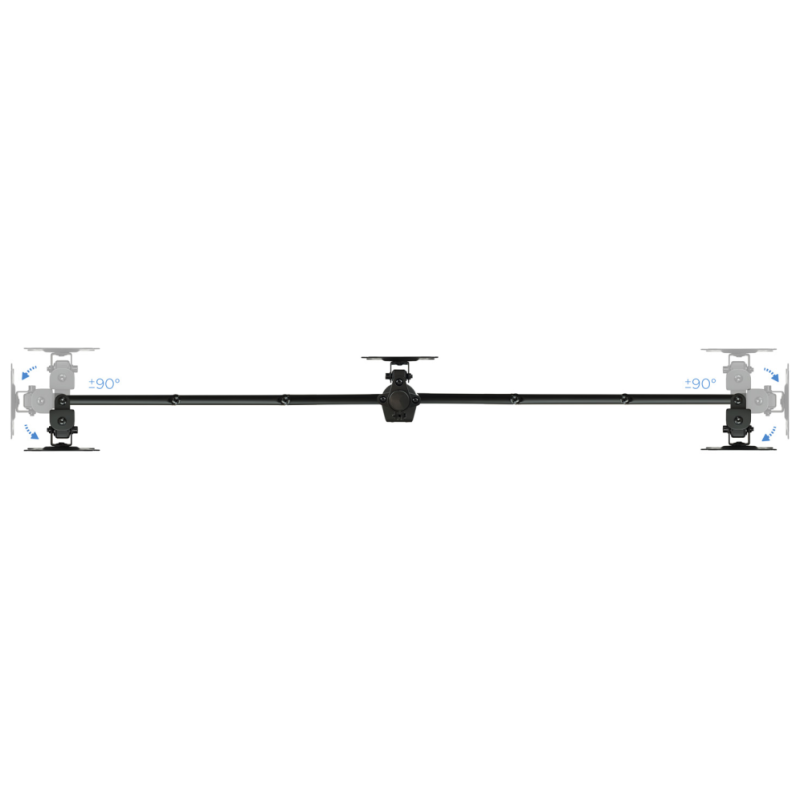 TooQ DB1327TN-B soporte para monitor 68,6 cm (27″) Negro Escritorio
