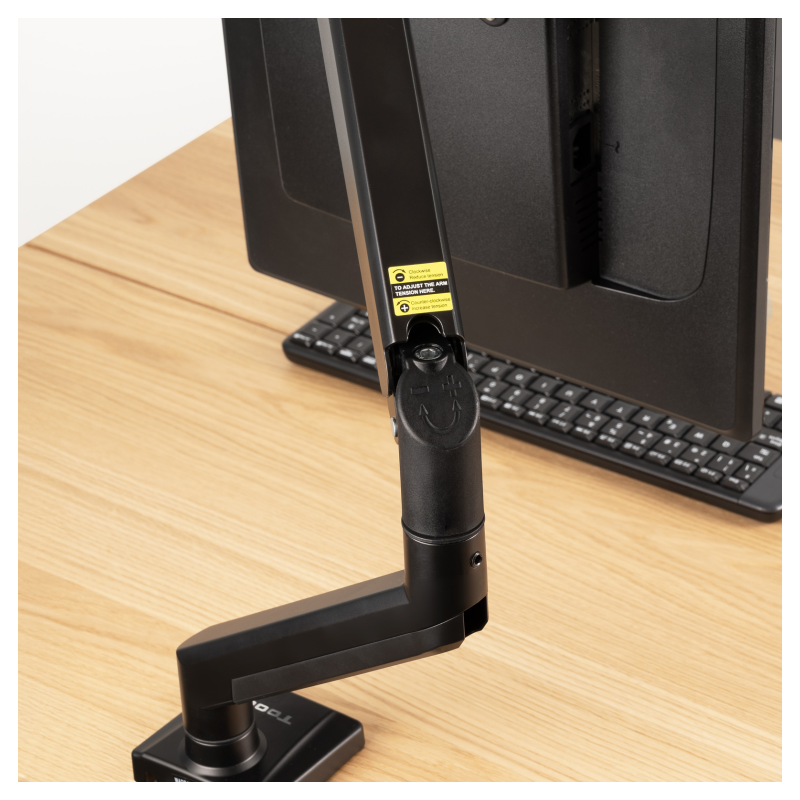 TooQ DB1334TNR-B soporte para monitor 86,4 cm (34″) Escritorio Negro