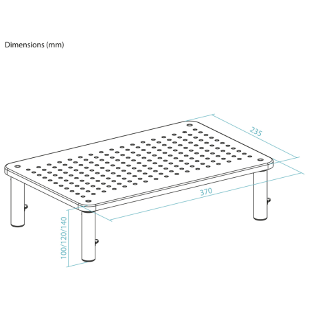 TooQ TQMR081 soporte para monitor Escritorio