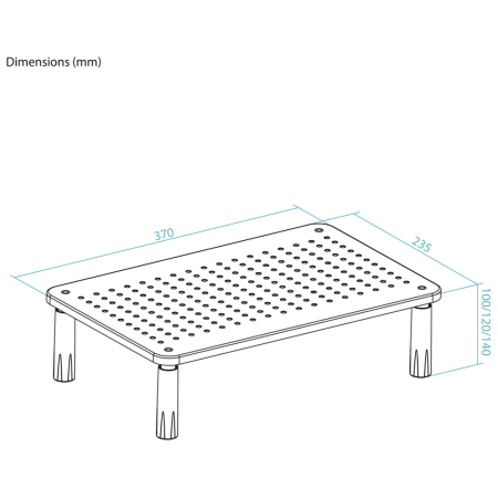 TooQ TQMR086 soporte para monitor Escritorio