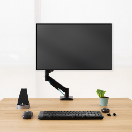 TooQ DB1733TNR-B soporte para monitor 81,3 cm (32″) Escritorio Negro