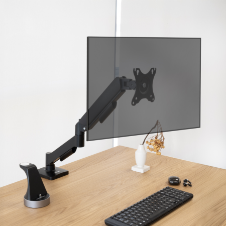 TooQ DB1733TNR-B soporte para monitor 81,3 cm (32″) Escritorio Negro