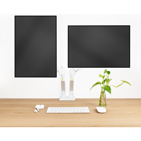 TooQ DB1434TNR-W soporte para monitor 86,4 cm (34″) Escritorio Blanco