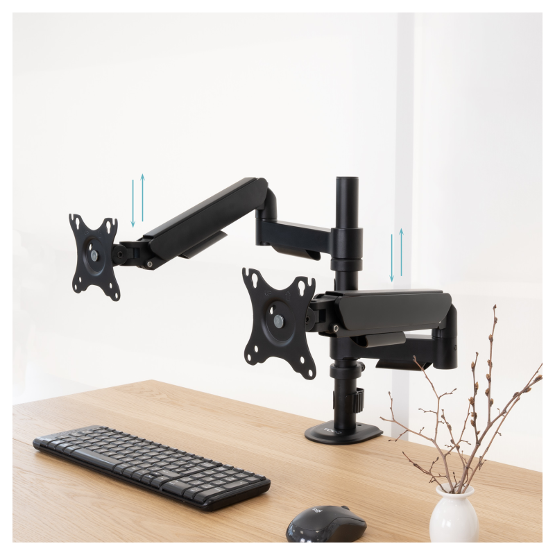 TooQ DB1533TNR-B soporte para monitor 81,3 cm (32″) Escritorio Negro