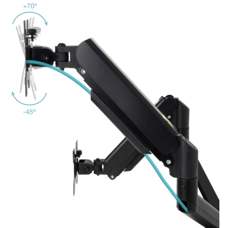 TooQ LP1434TNR-B soporte para monitor 86,4 cm (34″) Escritorio Blanco