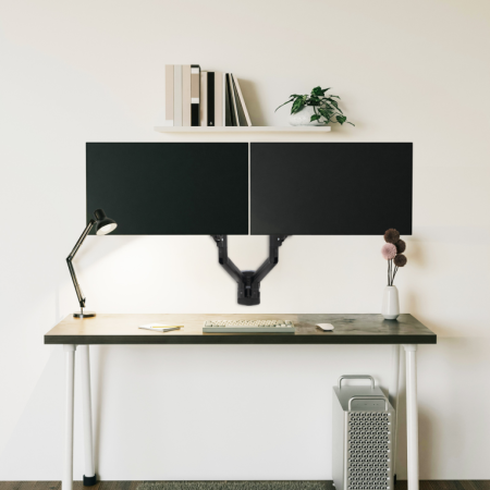 TooQ LP1434TNR-B soporte para monitor 86,4 cm (34″) Escritorio Blanco