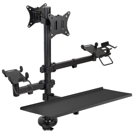 TooQ Soporte de Mesa para TPV/Impresora/Pantallas 17”-32”/Terminal/Lector/Teclado