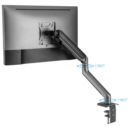 TooQ DB4032TNR-G soporte para monitor 81,3 cm (32″) Escritorio Negro