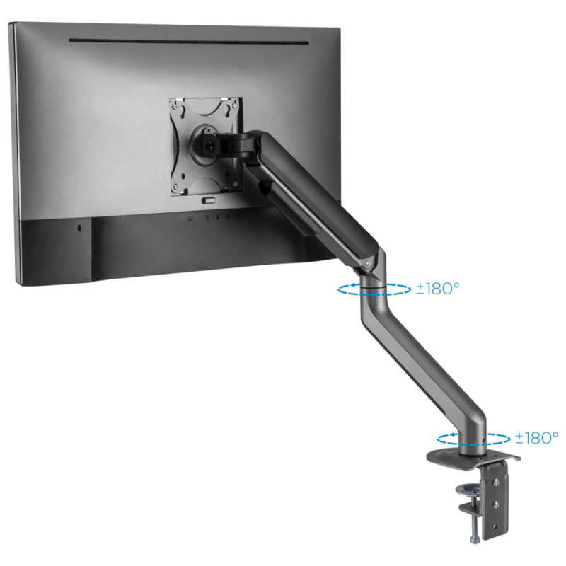 TooQ DB4032TNR-G soporte para monitor 81,3 cm (32″) Escritorio Negro