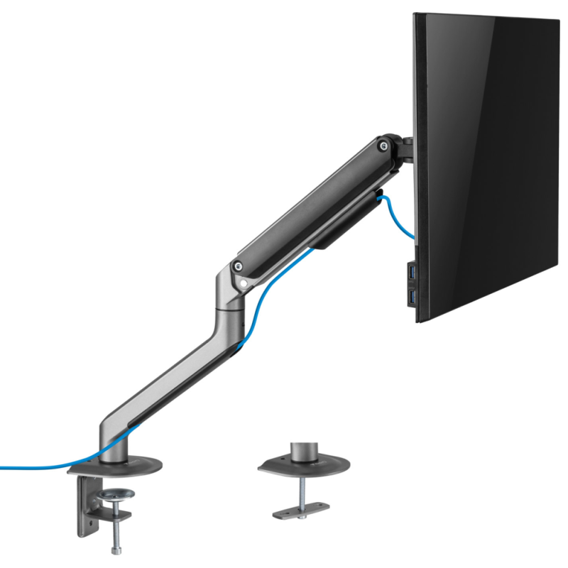 TooQ DB4032TNR-G soporte para monitor 81,3 cm (32″) Escritorio Negro
