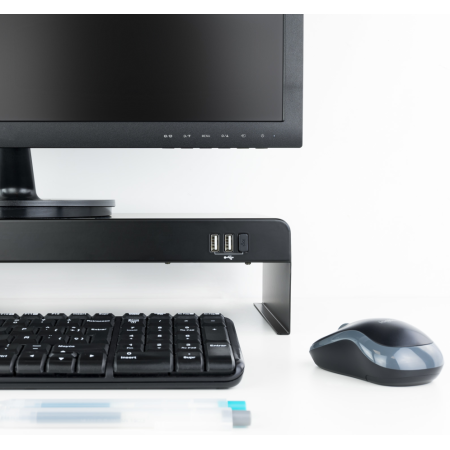 TooQ TQMR0124 soporte para monitor Escritorio Negro