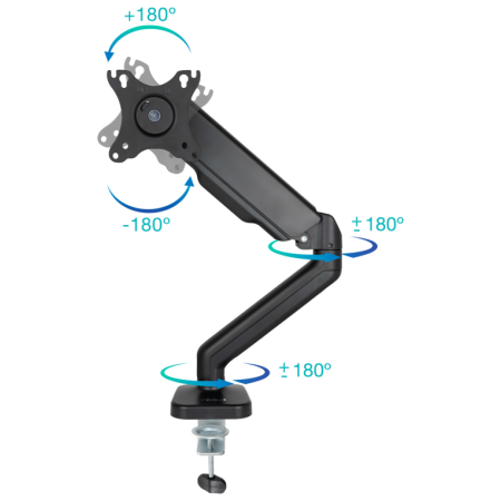 TooQ Soporte de Mesa para Pantalla 17″-32″, Negro