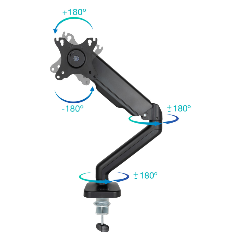 TooQ Soporte de Mesa para Pantalla 17″-32″, Negro