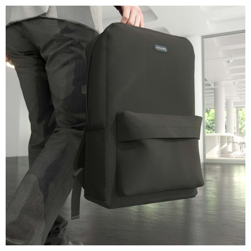 AISENS ASBG-BP080-BK maletines para portátil 39,6 cm (15.6″) Mochila Negro