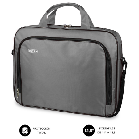 SUBBLIM Maletín Ordenador Oxford Laptop Bag 11-12,5″ Grey