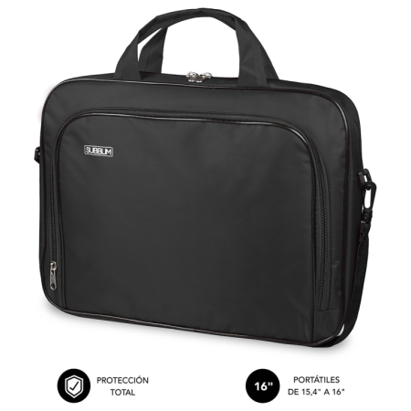 SUBBLIM Maletín Ordenador Oxford Laptop Bag 15,4-16″ Black