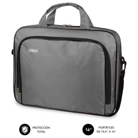 SUBBLIM SUB-LB-1OLB051 maletines para portátil 40,6 cm (16″) Maletín Toploader Gris