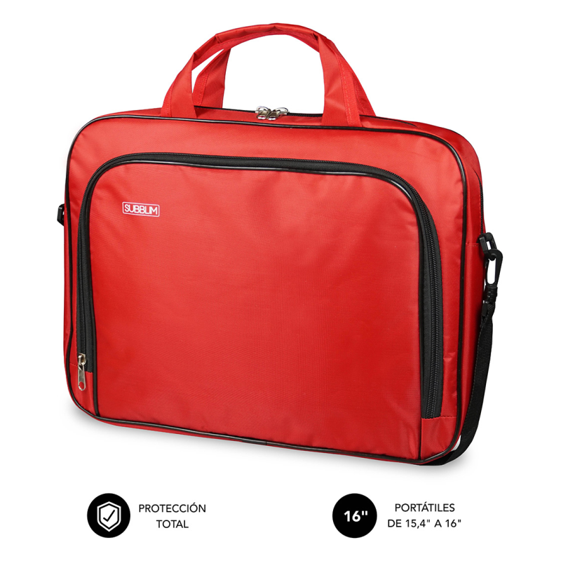 SUBBLIM Maletín Ordenador Oxford Laptop Bag 15,4-16″ Red