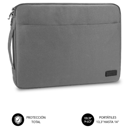SUBBLIM Funda Ordenador Urban Laptop Sleeve 13,3-14″ Grey