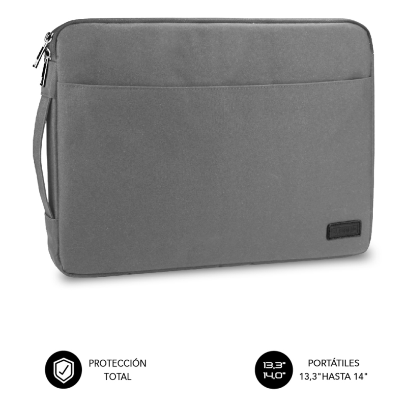SUBBLIM Funda Ordenador Urban Laptop Sleeve 13,3-14″ Grey