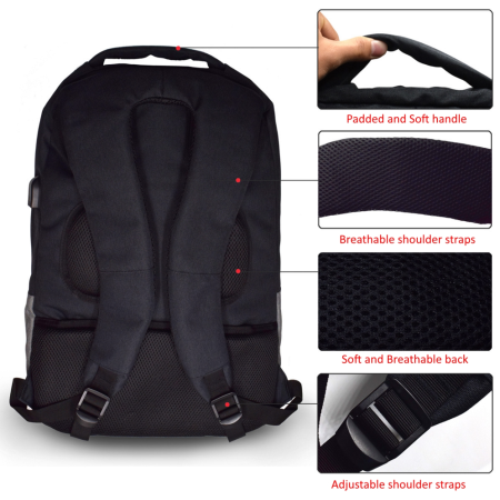 Ewent EW2529 maletines para portátil 43,9 cm (17.3″) Mochila Negro