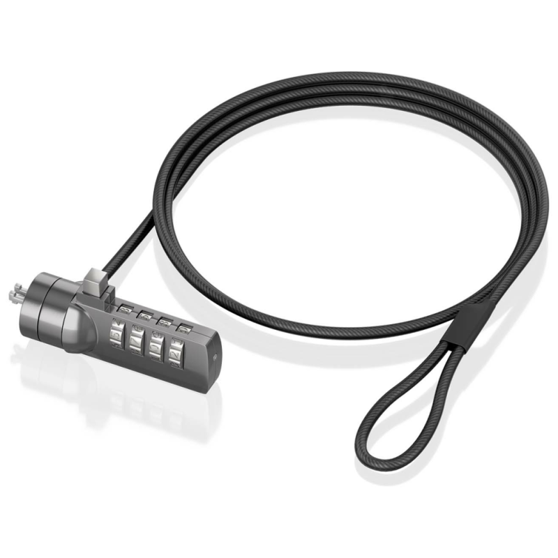 AISENS ASLK-D40N03-BK cable antirrobo Negro 1,5 m