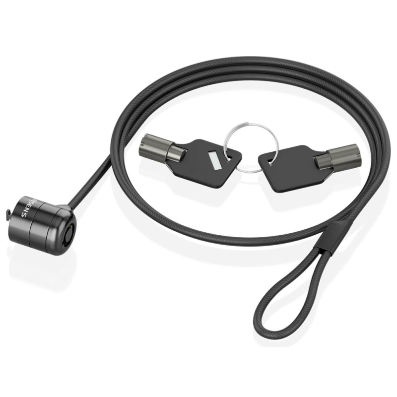 AISENS ASLK-D40K04-BK cable antirrobo Negro 1,5 m