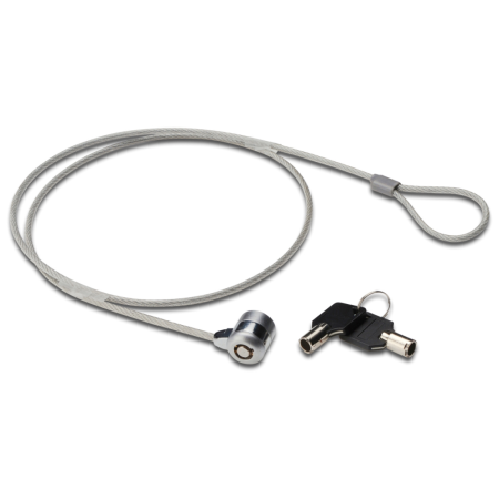 Ewent EW1242 cable antirrobo Negro, Acero inoxidable 1,5 m