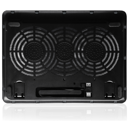 Ewent EW1256 almohadilla fría 43,2 cm (17″) 1000 RPM Negro