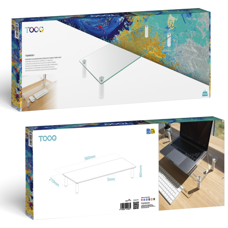 TooQ TQMR061 soporte para ordenador portátil Transparente