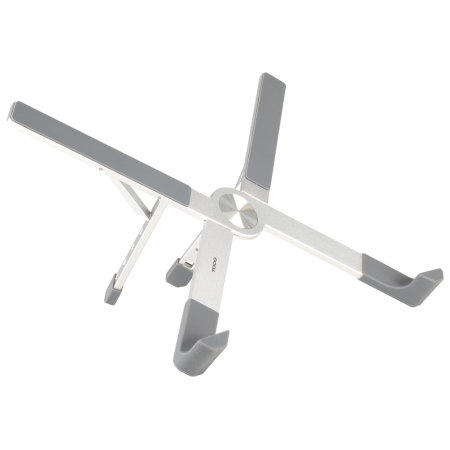 TooQ Soporte elevador plegable de aluminio para portátiles, Plata