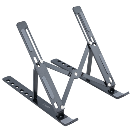 TooQ Soporte Elevador para Portátiles, Tablets, Móviles y Libros, Gris Oscuro