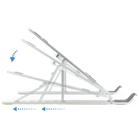 TooQ TQLRS0033-AL soporte para ordenador portátil Soporte para ordenador portátil y tableta Plata 38,1 cm (15″)