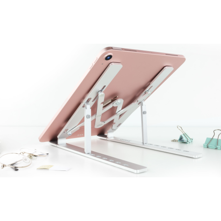 TooQ TQLRS0033-AL soporte para ordenador portátil Soporte para ordenador portátil y tableta Plata 38,1 cm (15″)