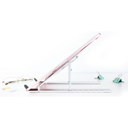 TooQ TQLRS0033-AL soporte para ordenador portátil Soporte para ordenador portátil y tableta Plata 38,1 cm (15″)