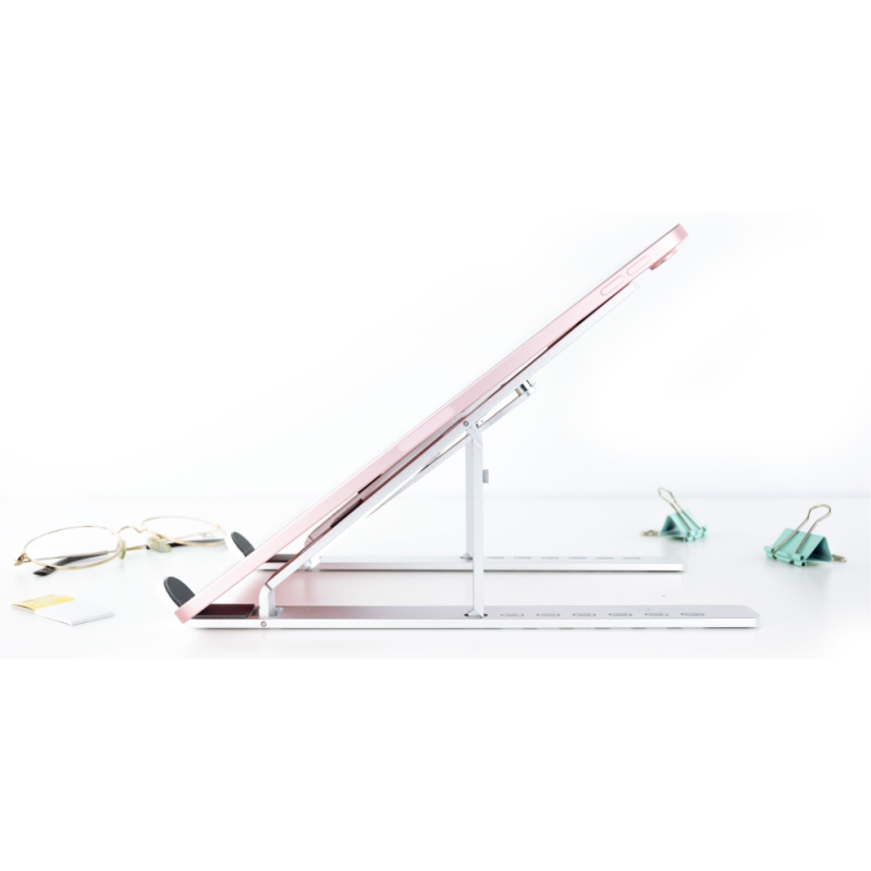 TooQ TQLRS0033-AL soporte para ordenador portátil Soporte para ordenador portátil y tableta Plata 38,1 cm (15″)