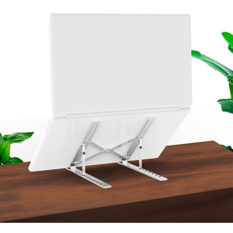 AISENS Soporte de Sobremesa Ajustable para Portatil / Tablet, Plata
