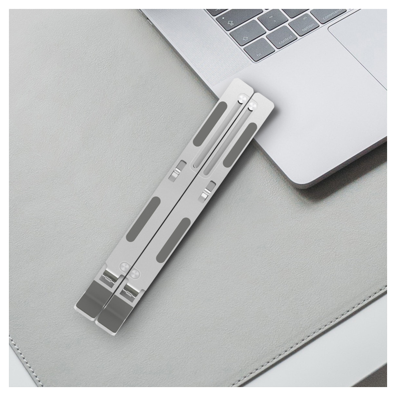 AISENS Soporte de Sobremesa Ajustable para Portatil / Tablet, Plata