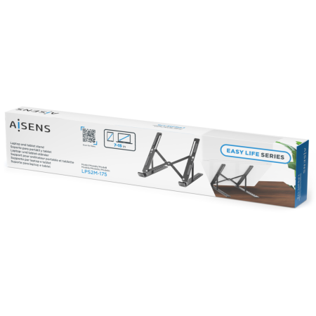 AISENS Soporte de Sobremesa Ajustable para Portatil / Tablet, Gris