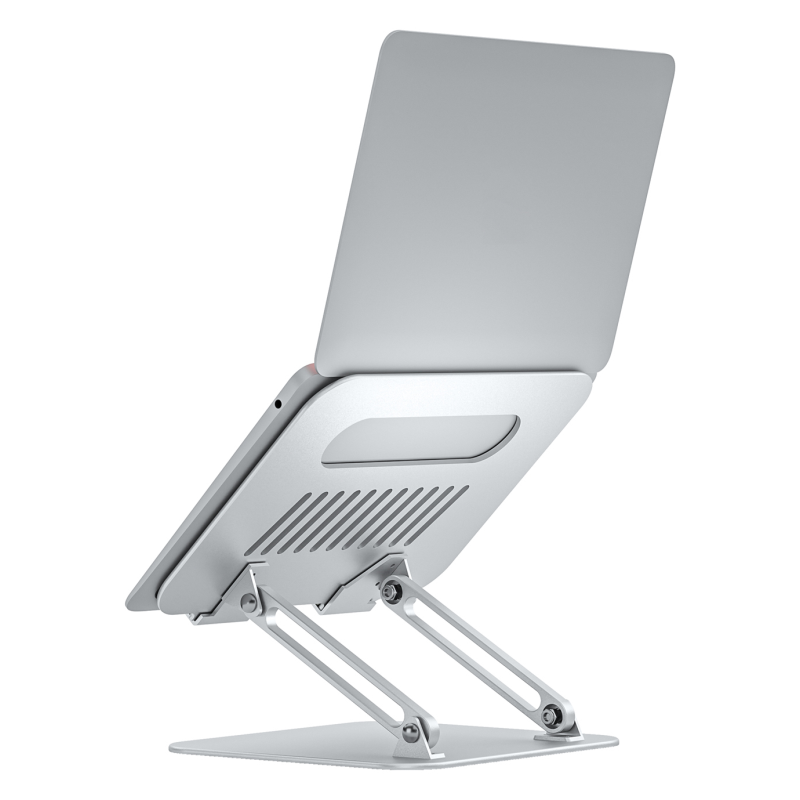 AISENS Soporte de Sobremesa XL 10-17 Ajustable para Portatil / Tablet, Plata