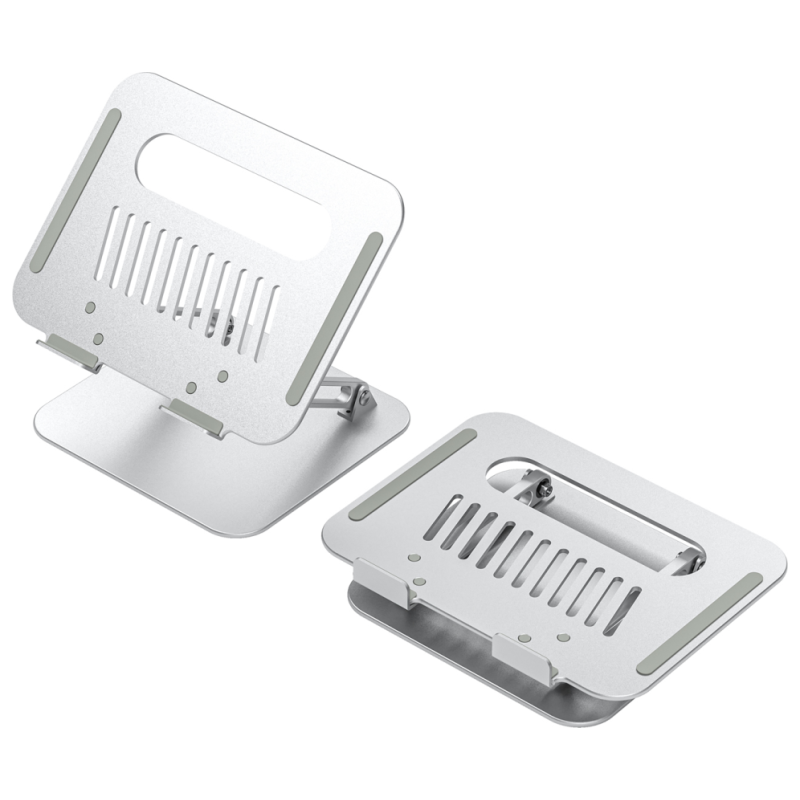 AISENS Soporte de Sobremesa XL 10-17 Ajustable para Portatil / Tablet, Plata