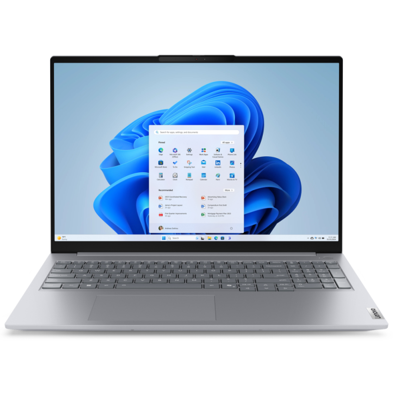 Lenovo ThinkBook 16 G8 IAL Intel Core Ultra 5 135H Portátil 40,6 cm (16″) WUXGA 16 GB DDR5-SDRAM 512 GB SSD Wi-Fi 6E (802.11ax) 