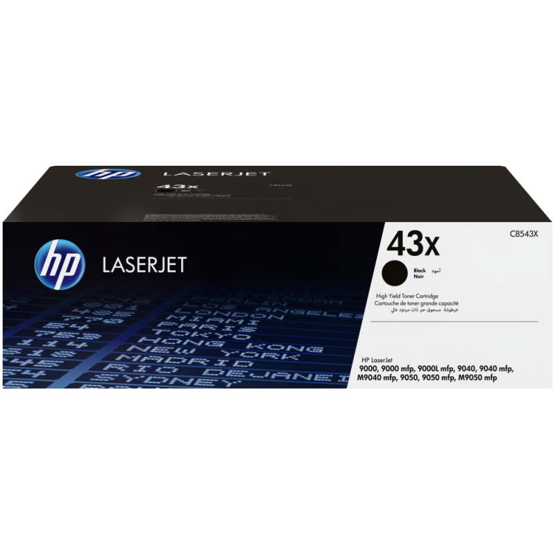 HP Cartucho original de tóner negro de alto rendimiento 43X LaserJet