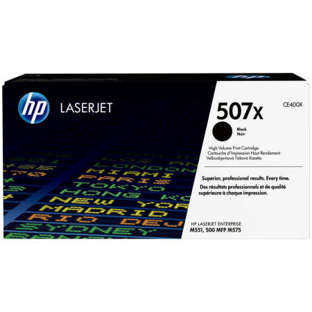 HP Cartucho de tóner original LaserJet 507X de alta capacidad negro