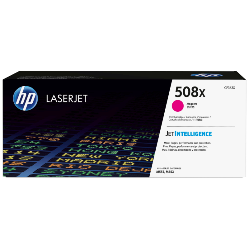 HP Cartucho de tóner original LaserJet 508X magenta de alta capacidad