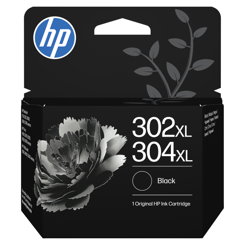 HP Cartucho de Tinta Original 302XL/304XL negro